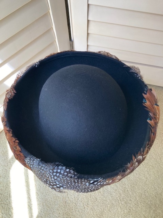 Wool Felt Hat with Feather Trim main image 9